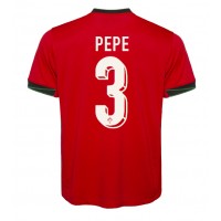Portugalsko Pepe #3 Domáci futbalový dres ME 2024 Krátky Rukáv